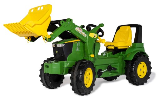 Дитячий трактор John Deere Чорний, Зелений, Жовтий
