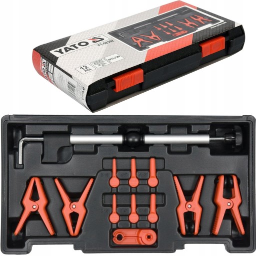 YATO набір затискачів для металевих проводів 12 el