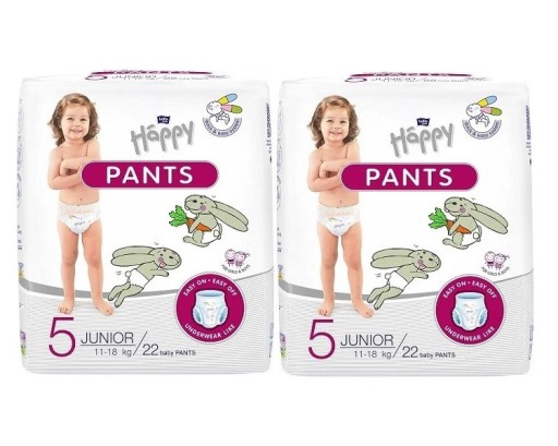Підгузки Bella Baby Happy Pants 5 розмір 11-18 кг 22 шт.