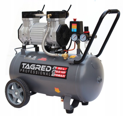 Tagred TA3388, Bezolejový kompresor s 50l, 230V, 2 piesty, 3000W | 10 BAR