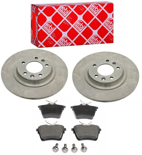 44099 - Диски колодки задние PEUGEOT 407 COUPE FEBI 289,5 мм