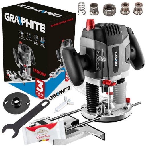 ФРЕЗЕРНИЙ ВЕРСТАТ ВЕРХНИЙ ШПИНДЕЛЬ 1300W ГРАФІТ 59G717