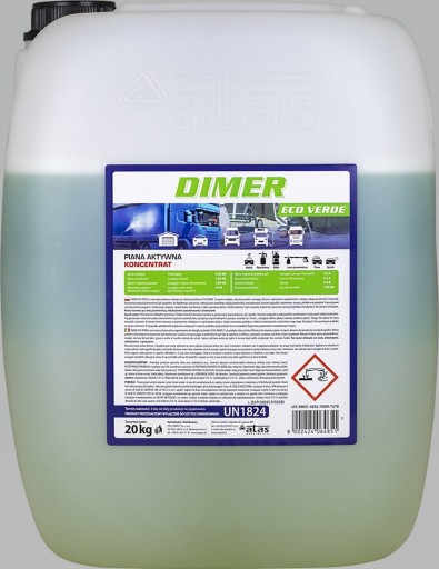 СРЕДСТВО ДЛЯ СТИРКИ НАРУЖНЫХ ВЕЩЕЙ DIMER ECO VERDE 20КГ