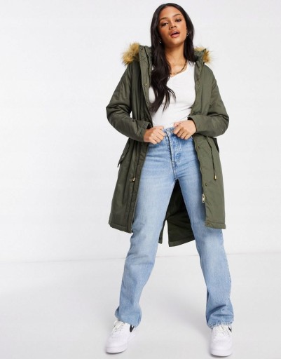 Brave soul top khaki parka