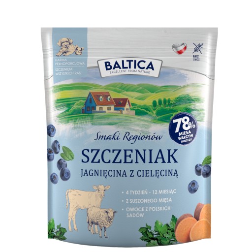 Baltica Smaki Regionów Junior Jagnięcina z Cielęciną 1kg
