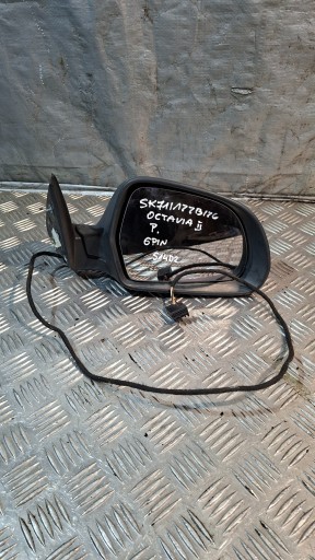 mirror right SKODA OCTAVIA II 6PIN