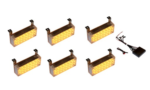 STR6Z - Світлодіодний промінь 6 x помаранчева Світлодіодна панель + драйвер