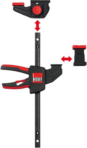 2PCS BESSEY одноручный настольный зажим для рельсов