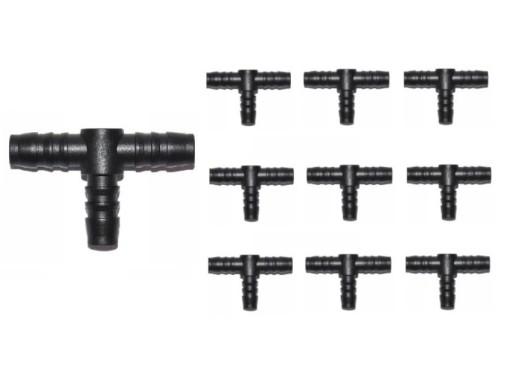 PL20 - 10x УНІВЕРСАЛЬНИЙ ПЛАСТИКОВИЙ ТРІЙНИК ДЛЯ ШЛАНГОВ