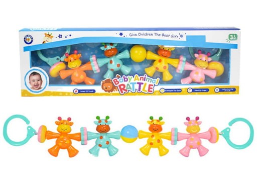 БРЯЗКАЛО ДЛЯ КОЛЯСКИ, ЛІЖЕЧКА, ПІДВІСКА, ПОВ'ЯЗКА, КОЛІР