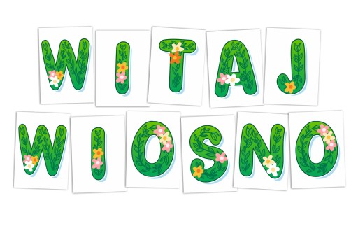 Букви для оформлення, напис HELLO SPRING - ВЕЛИКА А4