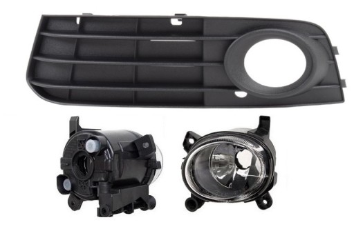 135529-E2 - Галоген + решетка AUDI A4 (B8), 2007-2011 л