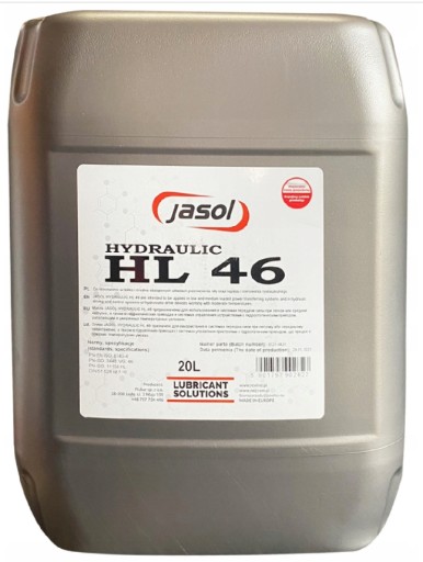 ОЛИВА ГІДРАВЛІЧНА JASOL HYDROL HL46 20л ОРИГІНАЛ