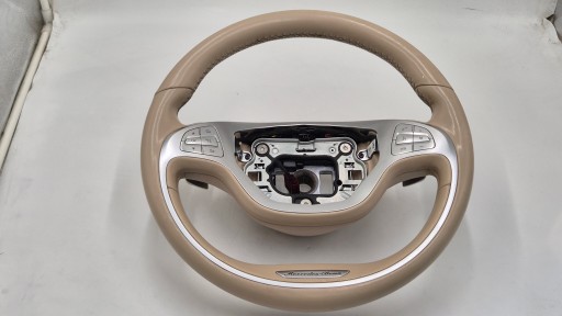 volant MULTIFUNKCJA avec la direction beige MERCEDES W222 très bon état!!