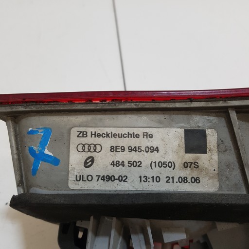 light right rear W KLAPIE AUDI A4 B6 8E9945094