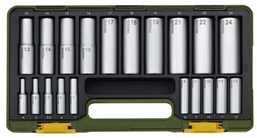 Набір довгих насадок 1/2 і 1/4 PROXXON 20 EL