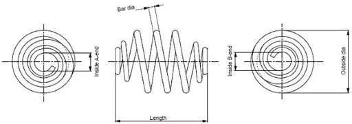 SP3455 - ПРУЖИНА ЗАДНЯ OPEL ZAFIRA B 07.05-SP3455 / MON MONROE