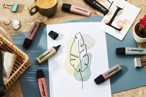 STABILO BOSS Nature Colors футляр для хайлайтеров, 4 цвета