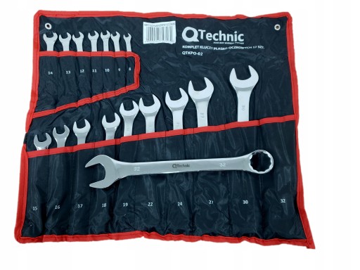 НАБІР ПЛОСКИХ ГАЙКОВИХ КЛЮЧІВ 17Q-T