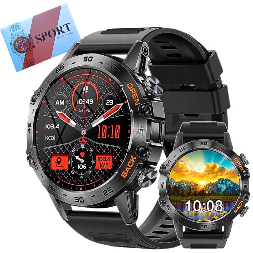 🔥 Smartwatch K52: Rozmawiaj, ćwicz, nurkuj! 📞💧 Super Oferta!