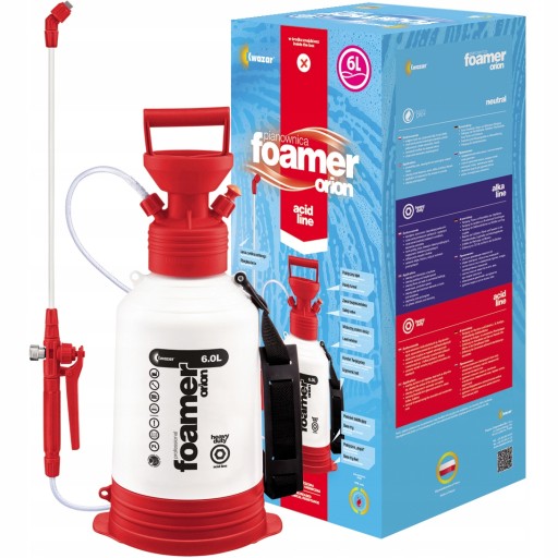 ORION SUPER HD ACID LINE ПІННИЙ ПІСТОЛЕТ ЄМНІСТЬ 6 л FPM