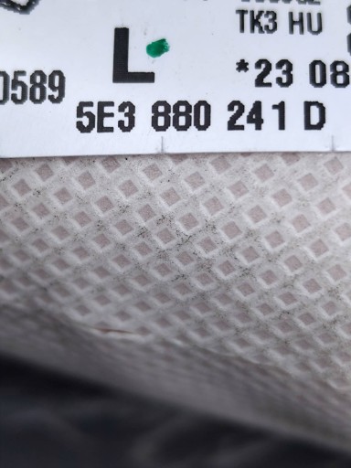 SKODA OCTAVIA IV Airbag AIRBAG Sitz links 5E3880241D