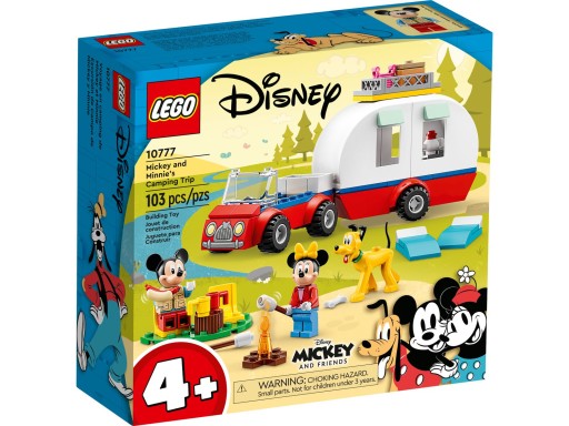 Kocky LEGO Disney 10777 - Mickey Mouse a Minnie Mouse na bivaku