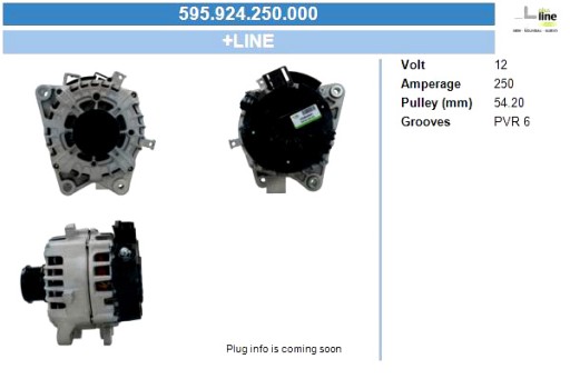 595.924.250.000 - Генератор bv psh генератор переменного тока ford 250a