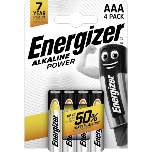 4x Bateria ENERGIZER Alkaline Power LR03 AAA 1,5V