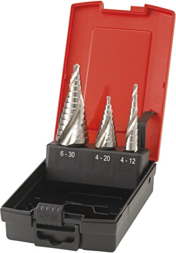 НАБІР 3 СТУПІНЧАСТИХ КОНІЧНИХ СВЕРД, НАКОНЕЧНИК