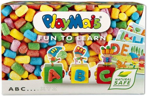 PlayMais Natural Letters Corn Blocks ABC 160250
