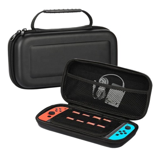 ETUI DO NINTENDO SWITCH OLED MOCNE CZARNE POKROWIEC CASE FUTERAŁ AK223B