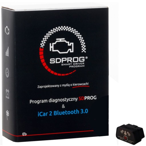 SDPROG VGATE ICAR 2 BT 3.0 OBD2 ИНТЕРФЕЙС ELM327 диагностический комплект