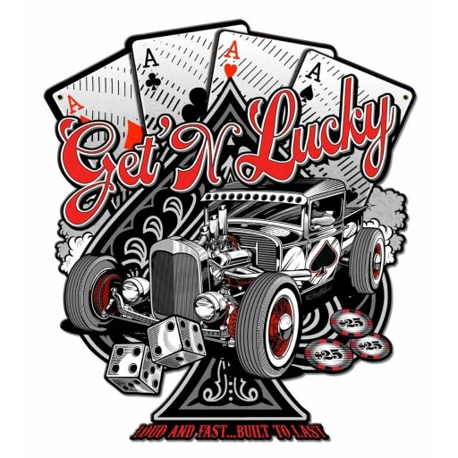 Вывеска 40 x 36, Get N Lucky, США хит подарок