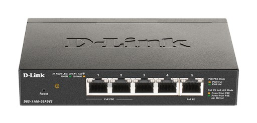 Switch D-Link DGS-1100-05PDV2 5 Port Gigabit PoE