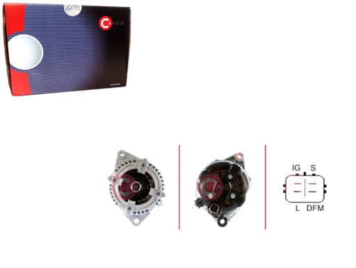 CASCAL40225AS(iMOTO) - Генератор 12v 100a з каско + шоферські речі #37