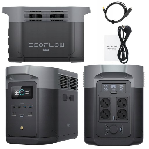 Розетка портативна електростанція ecoflow delta 2 max джерело безперебійного живлення eps