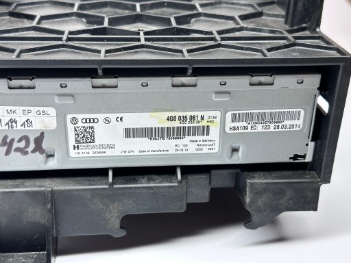 AUDI A4 S4 B8 A5 8T A6 C7 Tuner radia amplifier module MMI 3G+ 4G0035061N