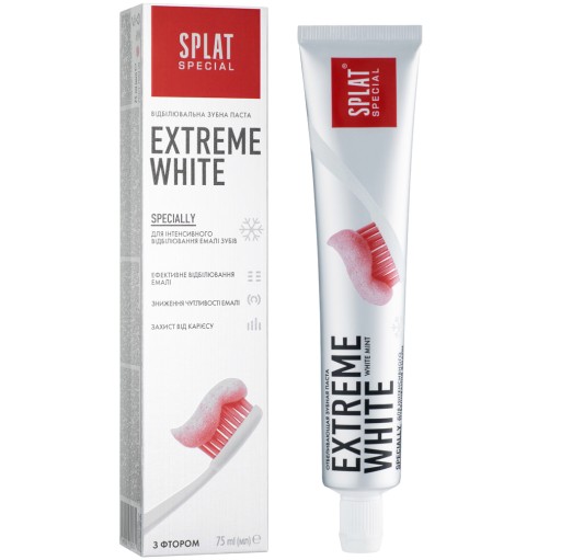 Bieliaca zubná pasta Splat Special Extreme White s fluoridom 75ml