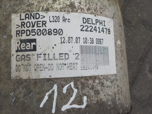 12 RANGE ROVER SPORT tlumič MIECH pravý záď