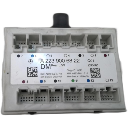 Mercedes w223 контролер задньої лівої двері a2239006822