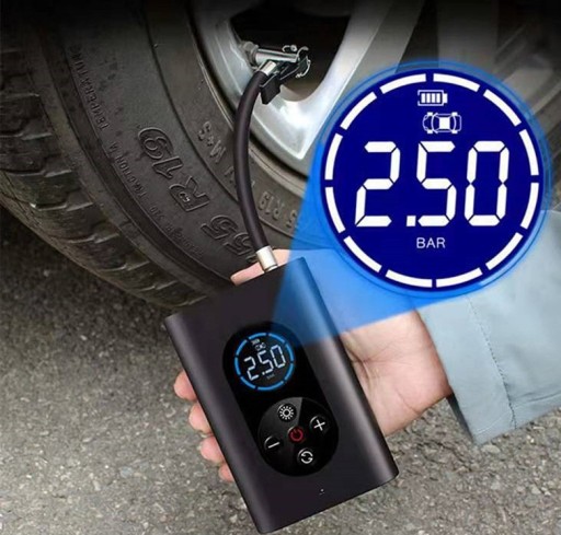 БЕЗДРОТОВИЙ АВТОМОБІЛЬНИЙ КОМПРЕСОР 150PSI LED LCD