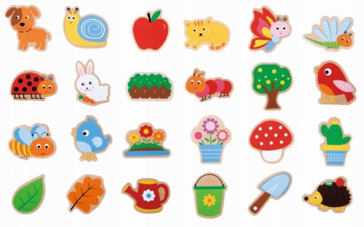 ДЕРЕВ'ЯНІ МАГНІТИ САДОВІ 24 ШТ. 