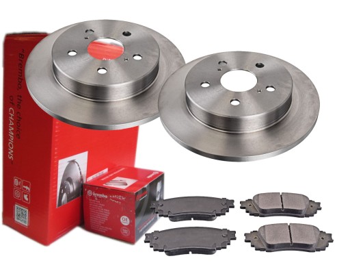 ДИСКИ BREMBO ЗАДНІ TOYOTA CAMRY VII C-HR І