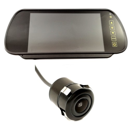 Монитор заднего вида камера заднего вида в бампер круглый