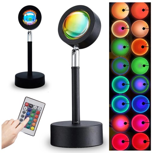 Багатобарвна жовта лампа проектора