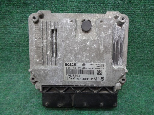 Компьютерный контроллер двигателя 51812902 fiat croma 2 1.9 16v m-jet 150 км