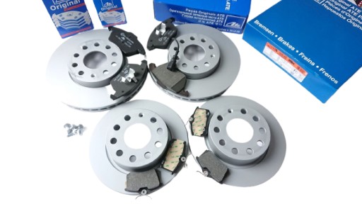 24.0125-0145.1 - Диски + колодки ATE передня задня kpl AUDI A3 8P