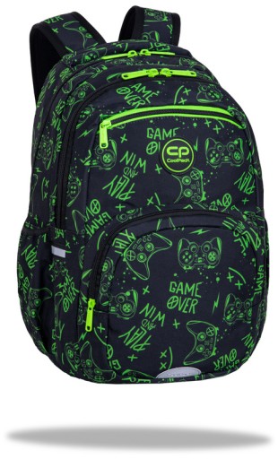 Рюкзак шкільний багатокамерний CoolPack білий, чорний, Відтінки червоного, Відтінки рожевого, Відтінки зеленого, Відтінки жовтого та золотистого, Різнокольоровий 26 л