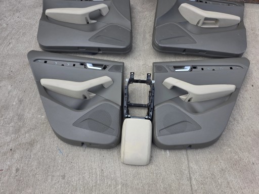 Sitz Sitze AUDI Q5 8R Leder 2008-2016 SZARE KOMPLET !!! *2